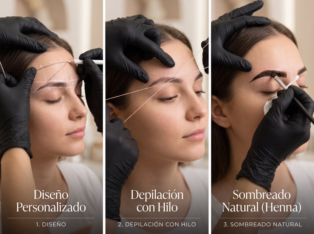 Diseño de Cejas con Hilo + Sombreado