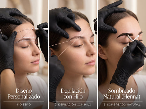 Diseño de Cejas con Hilo + Sombreado